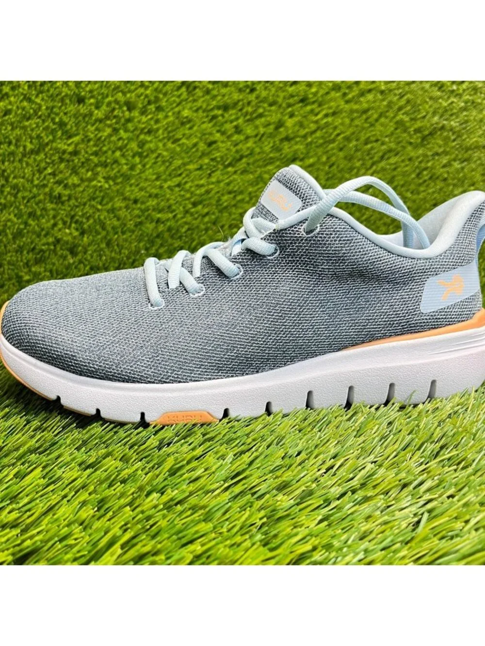 Kuru Flex Via Womens Size 10.5 Blue White Orange Athletic Running Shoes Sneakers